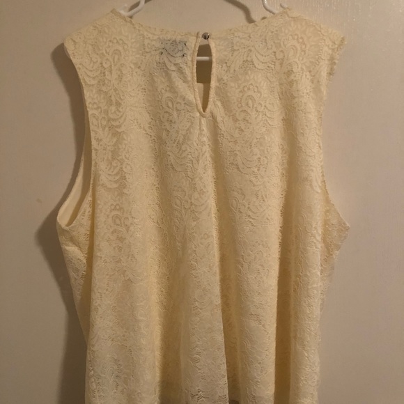 NWT Worthington sleeveless Lace blouse - Picture 5 of 5